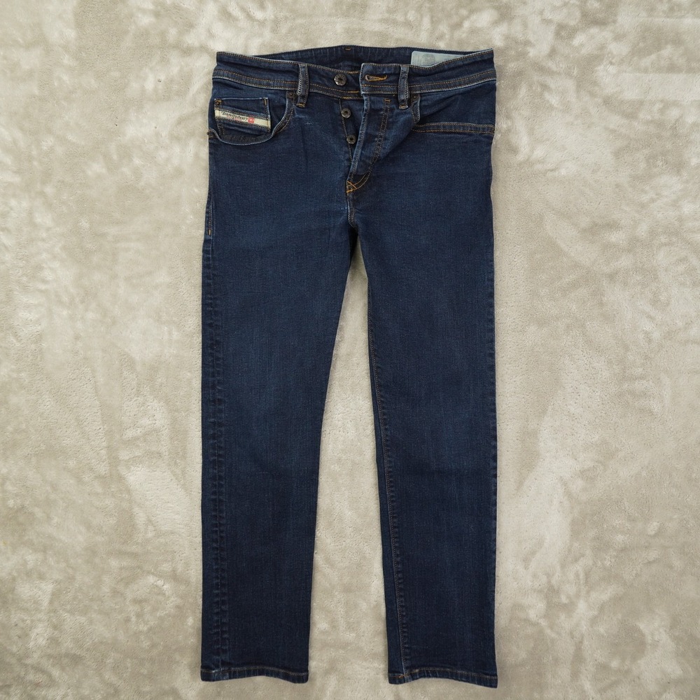 Diesel Buster‎ Jeans Mens 30x26.5 Blue Denim Slim Tapered Button Fly Dark Wash